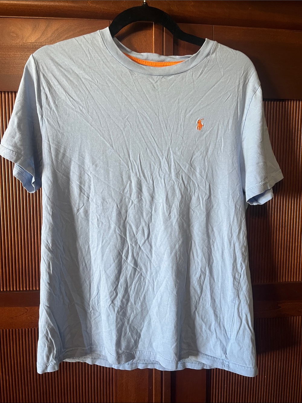 Polo by Ralph Lauren Light Blue Short Sleeve Tee with Orange Pony